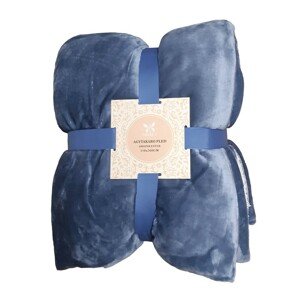 Hřejivá luxusní beránková deka modrá Hřejivá luxusní beránková deka modrá