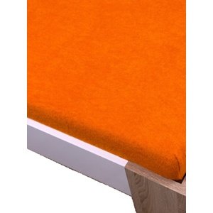Homa froté prostěradlo oranžová 60x120cm