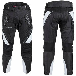 Dámské moto kalhoty W-TEC Kaajla (Velikost: S, Barva: černo-bílá)