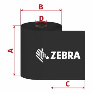 Páska Zebra ZipShip 3400, 174mm x 450m, TTR, vosk/pryskyřice, D25/OUT