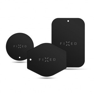 Příslušenství FIXED Icon Plates sada náhradních plíšků k magnetickým držákům, černá