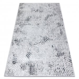 Moderní MEFE koberec  8725 y Otisk prstu - Strukturální, dvě úrovně rouna šedá (Velikost: 160x220 cm)
