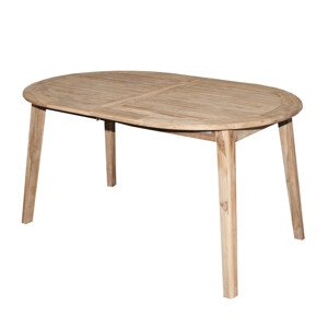 TECTONA - dřevěný rozkládací teakový stůl 150/200x95x75 cm