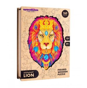 Puzzle Puzzler dřevěné, barevné - Legendární lev