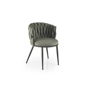 K516 olivově zelená židle