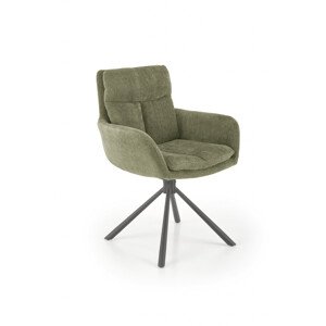 K495 olivově zelená židle