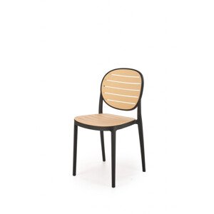 Židle K529 černá / přírodní