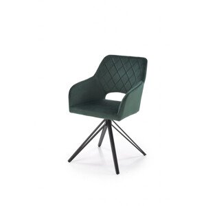 K535 tmavě zelená židle