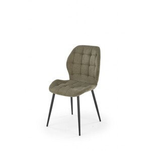Olivově zelená židle K548