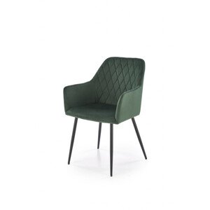 K558 tmavě zelená židle