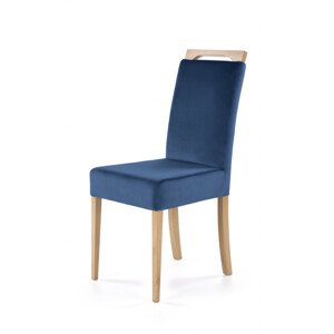 Židle / kohoutek z medového dubu CLARION: MONOLITH 77 (námořnická modř)