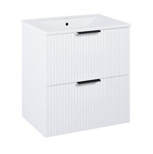 JIKA NOBU skříňka pod umyvadlo 60x63,5 cm, 2 zásuvky, matná bílá