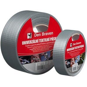 DEN BRAVEN textilní páska 50mm, v návinu, stříbrná
