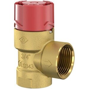 CONCEPT FLOPRESS pojistný ventil 1/2"x3/4", 2,5bar, vytápění, mosaz
