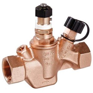 KEMPER MULTI-THERM 142 00 regulační ventil DN20, Rp3/4", MM, PN16, 30-50°C, závitový, s vypouštěcí zátkou, bronz