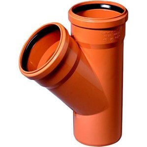 KG KGEA odbočka odpadní DN250/110, 45°, PVC, oranžová