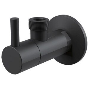 ALCA rohový ventil 1/2"x1/2", s filtrem, matná černá