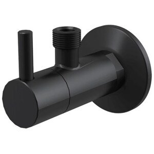 ALCA rohový ventil 1/2"x3/8", s filtrem, matná černá