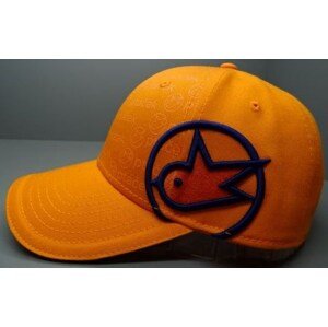 Čepice s kšiltem, logo Ptáček, oranžová