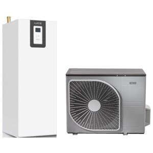 NIBE AMS 10-6 + LUCIE 200-6 SPLIT tepelné čerpadlo 2,67kW, 230/400V, vzduch-voda, venkovní+vnitřní jednotka se zásobníkem