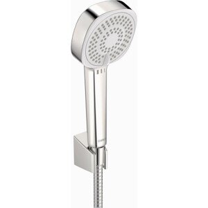 HANSA BASICJET STYLE sprchová souprava 3-dílná, ruční sprcha 96x96 mm, 3 proudy, hadice, držák, Eco, chrom