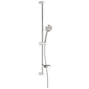HANSA VIVA sprchová souprava 4-dílná, ruční sprcha pr. 100 mm, 3 proudy, tyč, hadice, mýdlenka, Eco, chrom