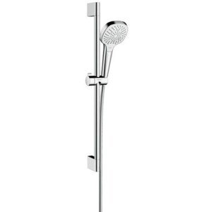 HANSGROHE CROMA SELECT E MULTI 3JET sprchová souprava 3-dílná, ruční sprcha 110x110 mm, 3 proudy, tyč, hadice, bílá/chrom