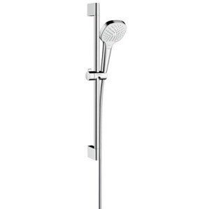 HANSGROHE CROMA SELECT E VARIO 3JET sprchová souprava 3-dílná, ruční sprcha 110x110 mm, 3 proudy, tyč, hadice, bílá/chrom