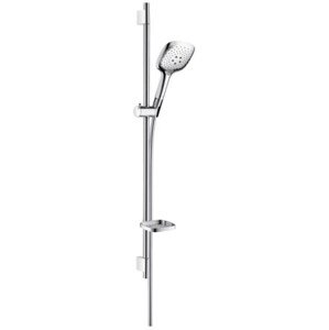 HANSGROHE RAINDANCE SELECT E 150 3JET sprchová souprava 4-dílná, ruční sprcha 150x150 mm, 3 proudy, tyč, hadice, mýdlenka, chrom