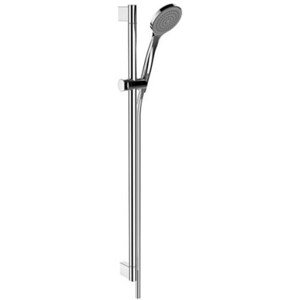 KEUCO IXMO SOLO sprchová souprava 3-dílná, ruční sprcha pr. 100 mm, tyč, hadice, Eco Air, chrom