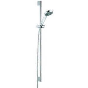 KLUDI A-QA B 1S sprchová souprava 3-dílná, ruční sprcha pr. 97 mm, tyč, hadice, Eco, chrom