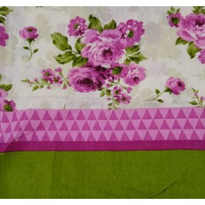 Povlak na polštářek Květy fialové2 40x40 cm (12-2)