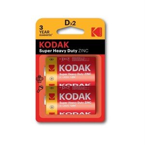 Baterie Kodak monočlánek D Heavy Duty zinko-chloridová 2 ks, blistr