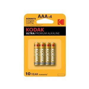 Baterie Kodak AAA ULTRA PREMIUM alkalická 4 ks, blistr