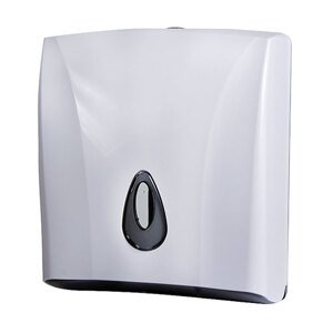 Zásobník na skládané papírové ručníky, rozměr náplně 230 x 250, bílý plast ABS, SLDN 03