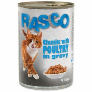 Konzerva RASCO Cat drůbeží kousky ve šťávě