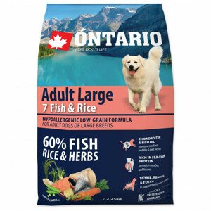 Krmivo Ontario Adult Large Fish & Rice 2,25kg
