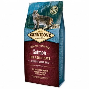 Krmivo Carnilove Adult Cats Sensitive & Long Hair Salmon 6kg