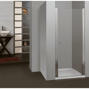 Jednokřídlé sprchové dveře do niky MOON 85 - 90 cm čiré sklo
