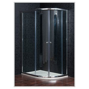 Sprchový kout čtvrtkruhový nástěnný KLASIK 120 x 90 cm čiré sklo