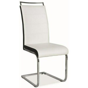 Jídelní čalouněná židle H-441 bílá/černá