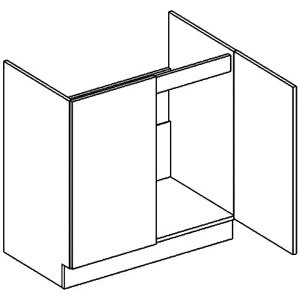 D80ZL dolní skříňka pod dřez PREMIUM hruška