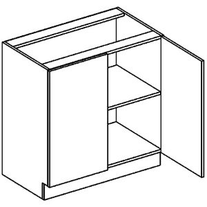 D80 dolní skříňka dvojdvéřová PREMIUM hruška