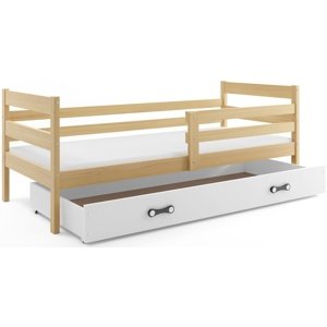 Dětská postel ERYK 1 90x200 cm, borovice/bílá (Volba matrace: Pěnová matrace)