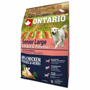 Krmivo Ontario Senior Large Chicken & Potatoes 2,25kg