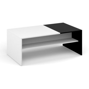 Konferenční stolek BELT bílá/černá