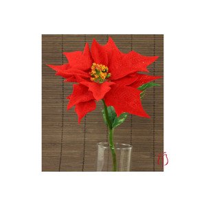 Vánoční růže, poinsécie , barva červená UKK-046