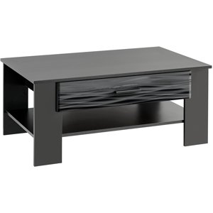 Konferenční stolek Blade 4, černá / sahara lesk