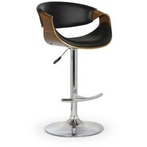 Barová židle H-100, ořech / černá