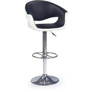 Barová židle H-46, bílá / černá